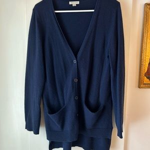 Garnet Hill cashmere cardigan